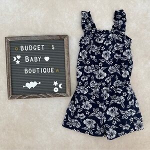 Hope & Henry Navy Floral Romper